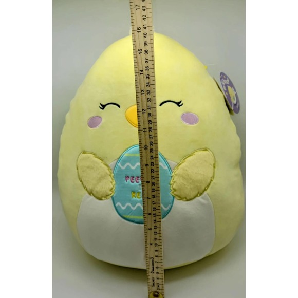 Squishmallow Aimee Yellow Chick 16” Easter Edition Holding Egg (Kelly Toy) - Picture 3 of 10